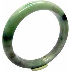 【小樂】翡翠手鐲 藍海帶辣翠 天然A貨玉鐲 (手圍16.5號 內徑51.5mm V706), 1個