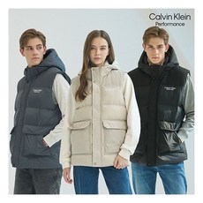 국내매장품 캘빈클라인 퍼포먼스 O 캘빈클라인퍼포먼스 남여공용 셰르파 후드 패딩 베스트