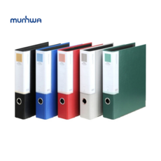 문화 합지바인더 3공 D링 1.5인치 흑색 A4 270x310x60mm