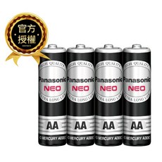 Panasonic 國際牌 錳乾電池, 1個, 黑色 碳鋅 AA 3號,8顆