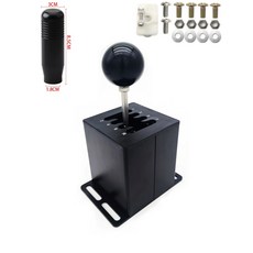 SIMJACK 심잭 레이싱휠 H쉬프터 6단 7단 수동, 1개, 블랙 7+R 8단, 기본 색상