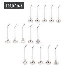 [제이스샷] 7cm길이 초강력 네오디움 자석 롱후크, 15개