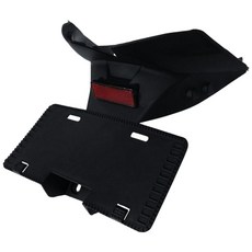 EG部品 SMAX 1DK 牌照板 素材黑 精品改裝 無孔 翹牌 翹版, 黑, 1個