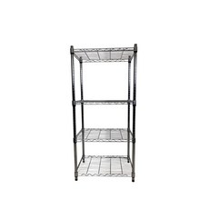 【菁炭元素】45X60X120CM 四層收納式鐵力士架 波浪架 電器架 展示架 貨架 層架, 1個, 無輪