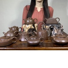 【通天寶】【紫砂壼套組】曼生十八式 中國宜興原礦 質感溫潤 禮盒組 18款式 茶道精品 贈禮賀禮 另有茶盤 G98, 1個, 紫砂, 茶壺、茶杯、茶盤