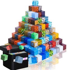 192 Pcs 자석 블록 자석 블록 장난감 수납 박스 첨부 어린이 DIY 교육 완구 자석 소년과 소녀 생일 선물 크리스마스 선물 선물 블랙, 1개, 상세페이지 참조