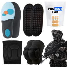 프로텍트랩 군대 훈련소 군 입대 준비물 세트, 블랙 조교용 깔창 보호대 물집패드, 1세트 블랙 조교용 깔창 보호대 물집패드, 1세트