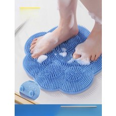 욕실호환 실리콘 발마사지패드 발각질제거 방수 미끄럼방지 세척용, 1_확장형블루캣스크래처, 1개