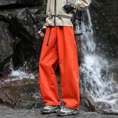 工裝三合一可脫卸抓絨內膽衝鋒褲 男女同款運動戶外三防工裝長褲 男休閒褲 保暖加絨長褲