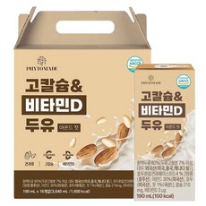 파이토메이드 고칼슘&비타민D 두유 아몬드 잣, 16개, 190ml
