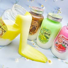 4000 요거트 스무디 슬라임 1개 랜덤 - 디저트슬라임 촉감 꾸덕 찰랑찰랑 학원 달란트 마켓데이