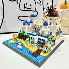 산토리니 마을 랜드마크 나노블럭, 1개