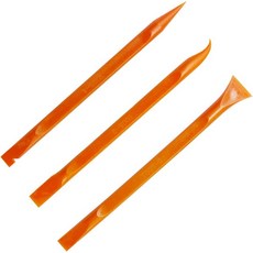 크레이들리 3PCS 플라스틱 스크레이퍼 도구 좁은 공간을 위한 틈새 청소 펜 다목적 비스크래치 스티커 라벨 제거기 이중 끝 자동 디테일 주방 및 먼지 주황색 Orange, 1세트