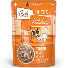 WERUVA 凱特美廚 貓咪主食餐包 南瓜鮪魚口味, 85g, 12個, CHICKEN & MACKEREL
