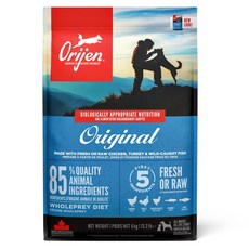 Orijen 歐睿健 台灣公司貨 成犬 無穀配方 乾飼料, 鮮雞, 6kg, 1袋