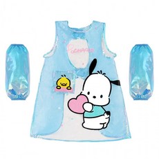 포차코 투명 메쉬 앞치마세트, M