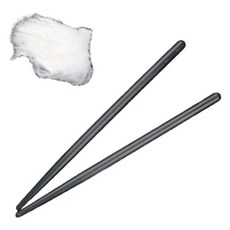 JC 정전기 마찰 막대 키트 물리 가제트 교육 보조 과학 가제트 마찰 전기 스틱 홈 실험실 수업, 검은색, PP