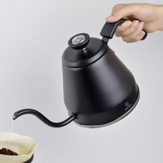 Qahwa 溫度計細口手沖壺 CB JAPAN 禮味 - 手沖咖啡適用, 1個, 黑色