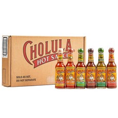 Cholula 핫 소스 버라이어티 팩 멕시코 제품 선물 세트에는 계란 피자 멕시코 요리 등을 위한 시그니처 Cholula 핫 소스 6개 포함 887.2ml(33온스), 1, 150ml
