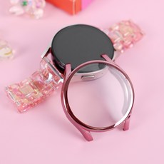 오르몽트 갤럭시워치6 40mm 44mm TPU 풀커버 보호커버 보호케이스 초경량 액정보호 젤리 범퍼케이스, 핑크