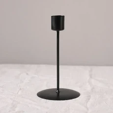 촛대 캔들홀더 양초 인센스홀더 청동 크리스마스 인테리어 엔틱 대림절 우아한 금속 촛대 세트 3개 모던, 04 Black-short 1PC