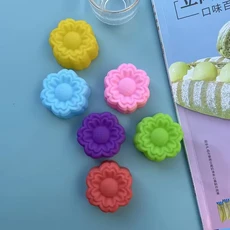 해바라기 케이크 몰드 컵 내열성 논스틱 실리콘 비누 초콜릿 푸딩 베이킹 도구 20 5cm 신제품, 01 5cm 40