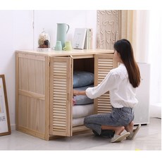 미니이불장 슬라이딩이불장 키작은 옷장 낮은 장롱, 25. 100x50x90 원목색 밀폐형 문과 칸막이