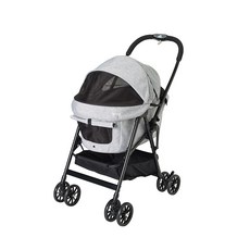 Compet miliclan lite 日本精品寵物手推車, 輕盈灰, 1個