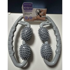 롤러형 다리 마사지기 종아리 허벅지 셀프 마사지 붓기 제거, 그레이, 1개