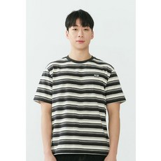 잠뱅이 26SS 남성 스트라이프 스몰 와펜 세미오버핏 반팔 티셔츠 AQ2WTS402-CH 717429
