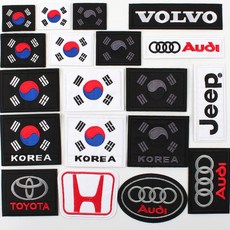 태극기와펜 태극기패치 마크 와펜 패치, 태극기-No.06, 1개