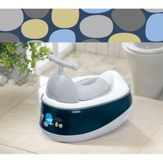 @企鵝寶貝@ 全新 KUKU酷咕鴨 成長印記五合一便器 5階段, 深藍