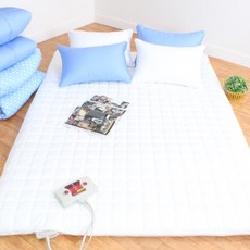 홈홈 국내 제조 순면 클래식 온수 전기 탄소 전용 매트커버, 스노우화이트