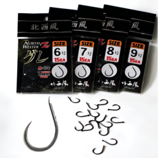 북서풍 무미늘 벵에돔 바늘, 1개, 15개입