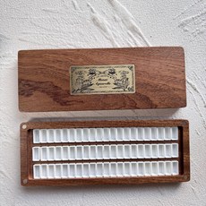 엠그라함 파레트 물감 수채화 미술 그림 36색 72색 목재 보관함, 은방울꽃 싱글레이어  사브릴 플러스 63 1ml 하프