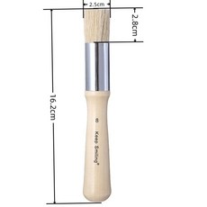 AR-AP0010 高級猪鬃毛模板刷 / 鏤空模板繪畫刷 / 油畫丙烯畫筆 / 蝶古巴特DIY拼貼蝶谷巴特-專用刷子, 1個, 高級猪鬃毛模板刷 8#, 8#