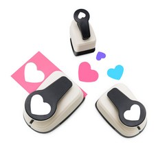 귀여운 하트 모양 펀칭기 1공 펀치, 1개, 하트 25mm