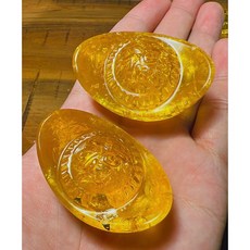 Tizy手作擺設 奧剛金元寶 水晶淨化器 負能量消除 居家擺飾, 黃水晶【招財】,一顆, 黃水晶【招財】, 一顆
