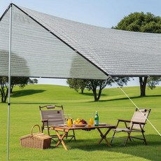 Sunny Guard 알루미늄 85% 쉐이드 천 0.9 x 1.8m(3 x 6피트) 반사 메시 방수포 야외 퍼걸러 온실 자동차 닭장 및 개 켄넬 커버(실버), 실버-85% 쉐이드, 6피트 x 6피트