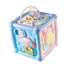 JoyBaby 多功能六面安撫玩具 具音樂燈光效果, A款(手敲琴款)-F, 1個