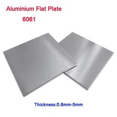 알루미늄 합금 평판 6061 시트 두께 0.8/1/1.2/1.5/2/3/4/5mm 100x100, 38 200x200x4mm 1pcs