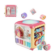 JoyBaby 六面多功能手拍鼓 兒童益智啟蒙玩具, 電話款(不挑色)-F, 1個