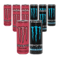 몬스터에너지 355ml 펀치 + 제로슈거 혼합 12입, 1세트, 4.26L