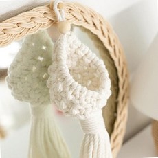 초보 매듭공예 입문용 마크라메 미니바스켓 만들기 패키지 방과후키트 공예놀이, 1개