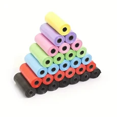 1500pcs 무작위 색상 개 똥 가방 애완 동물 고양이 폐기물 강아지 개를위한 깨끗한 픽업 용품, 05 40 rolls 600 bags, 01 Mix Color, 1개