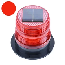 태양광 경고 플래시 비콘 비상 안전등 자동차 표시 센서 회전 LED 천장 교통 램프 라이트, A