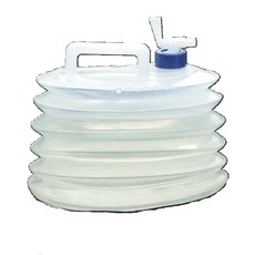 수도꼭지형 수축 자바라식 접이식물통 설거지물 취사, 10L