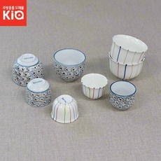 부용 오색 도자기술잔 사케잔 다기찻잔 오색술잔, 부용찻잔