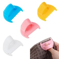 패브릭 및 퀼팅용 4PCS 3mm4mm 재봉 클립 혼합 에지 스티치 잠금 게이지 균일한 스티치를 위한 미니 핑거 자 퀼팅 헤밍 프로젝트에 이상적입니다