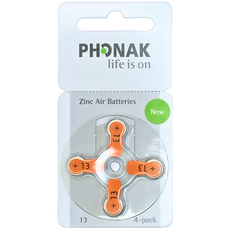 포낙 보청기 배터리 건전지 밧데리 약, 1세트, 포낙 13A, (40알)